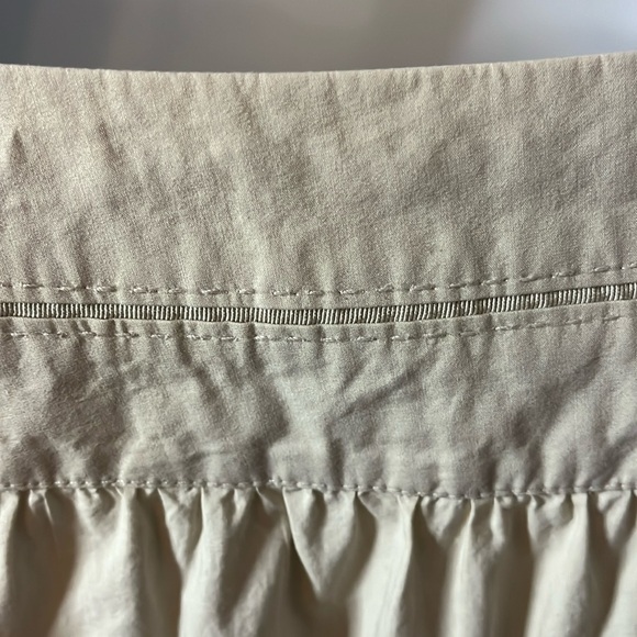 American Eagle Khaki Mini Skirt-100% cotton Sz 4 - Picture 7 of 11